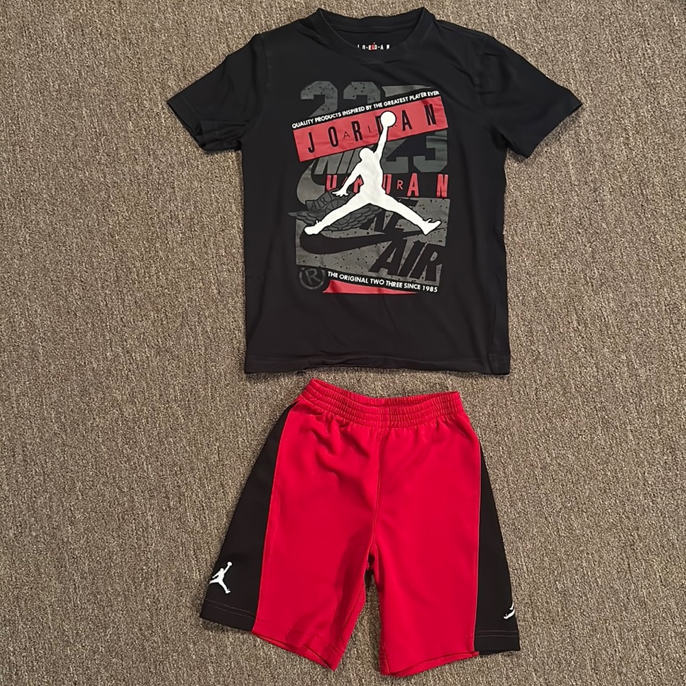 2 Piece Jordan Shirt & Shorts *Good Condition & 2 different sizes*